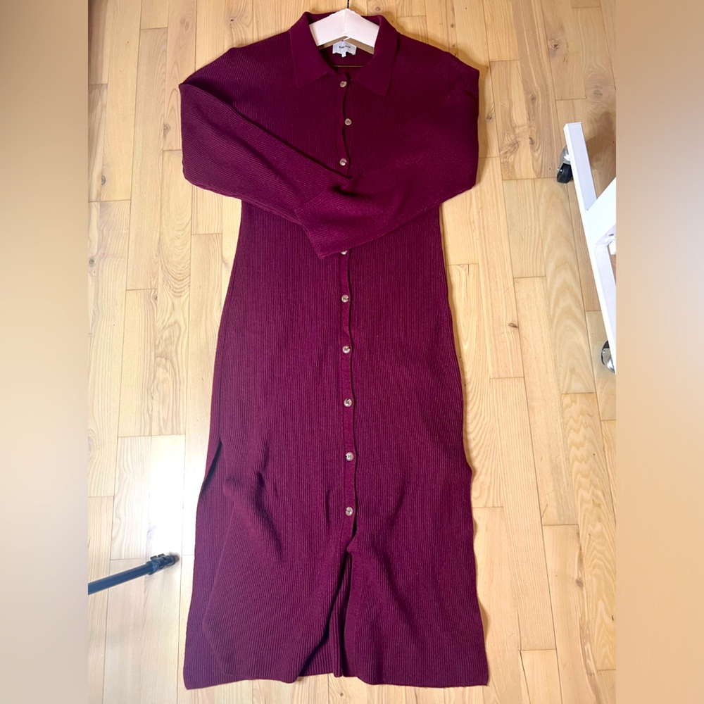 Nanushka Burgundy Maxi Dress